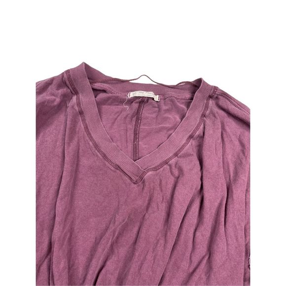 Free People Buffy Balloon Sleeve Top in Plum Blossom size M - Picture 4 of 13